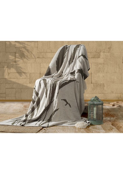 Hazal Koltuk Şalı Krem / Yeşil