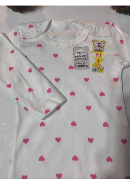 Kız Erkek Çocuk Bebek Uzun Kollu Çıtçıtlı Body-Badi %100 Pamuk 1-2-3-4-5-6 Yaş fırsatları