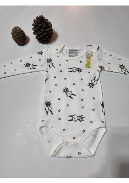 Kız Erkek Çocuk Bebek Uzun Kollu Çıtçıtlı Body-Badi %100 Pamuk 1-2-3-4-5-6 Yaş modelleri