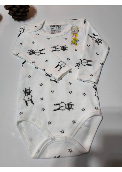 Kız Erkek Çocuk Bebek Uzun Kollu Çıtçıtlı Body-Badi %100 Pamuk 1-2-3-4-5-6 Yaş indirimleri