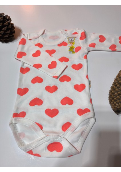 Kız Erkek Çocuk Bebek Uzun Kollu Çıtçıtlı Body-Badi %100 Pamuk 1-2-3-4-5-6 Yaş fırsatları