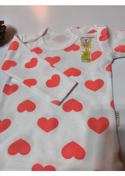 Kız Erkek Çocuk Bebek Uzun Kollu Çıtçıtlı Body-Badi %100 Pamuk 1-2-3-4-5-6 Yaş indirimleri