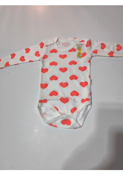 Kız Erkek Çocuk Bebek Uzun Kollu Çıtçıtlı Body-Badi %100 Pamuk 1-2-3-4-5-6 Yaş