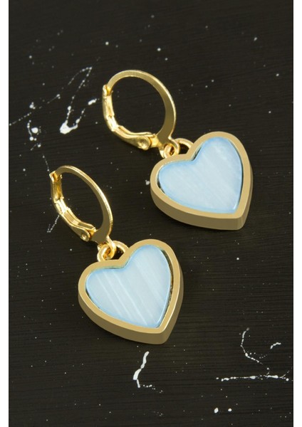 Kalp Polyester Küpe