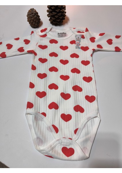 Kız Erkek Çocuk Bebek Uzun Kollu Çıtçıtlı Body-Badi %100 Pamuk 1-2-3-4-5-6 Yaş