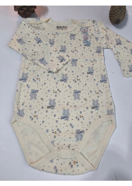 Kız Erkek Çocuk Bebek Uzun Kollu Çıtçıtlı Body-Badi %100 Organik Pamuk 1-2-3-4-5-6 Yaş fırsatları