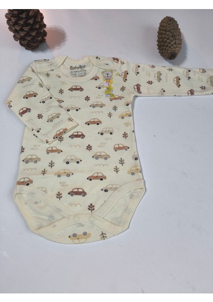 Kız Erkek Çocuk Bebek Uzun Kollu Çıtçıtlı Body-Badi %100 Organik Pamuk 1-2-3-4-5-6 Yaş modelleri