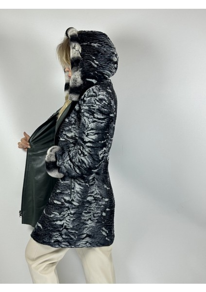 Kadın Çift Taraflı Giyilebilir Hakiki Deri Mont MN35 fırsatları