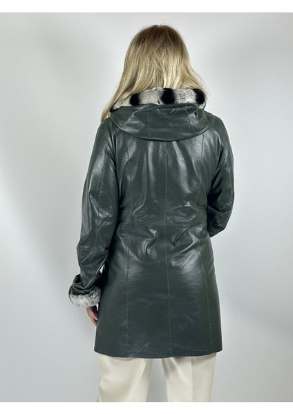 Kadın Çift Taraflı Giyilebilir Hakiki Deri Mont MN35 indirimleri