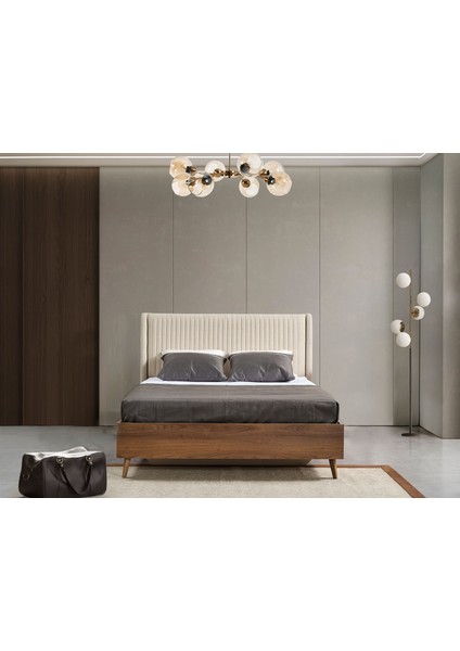 Dolce Başlıklı Bazalı Karyola 160X200 Krem fiyatları