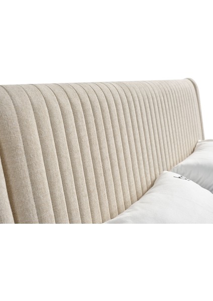 Dolce Başlıklı Bazalı Karyola 160X200 Krem modelleri