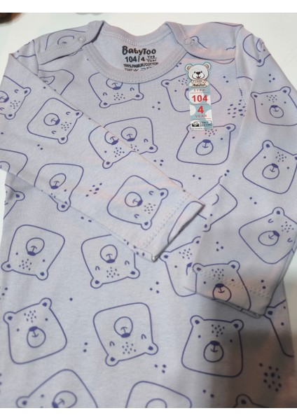 Kız Erkek Çocuk Bebek Uzun Kollu Çıtçıtlı Body-Badi %100 Pamuk 1-2-3-4-5-6 Yaş fırsatları