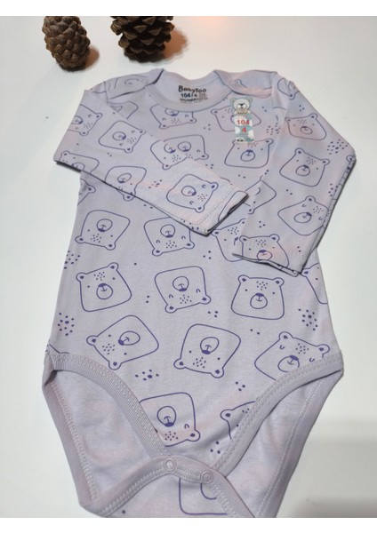 Kız Erkek Çocuk Bebek Uzun Kollu Çıtçıtlı Body-Badi %100 Pamuk 1-2-3-4-5-6 Yaş indirimleri