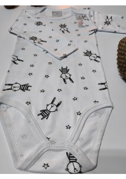 Kız Erkek Çocuk Bebek Uzun Kollu Çıtçıtlı Body-Badi %100 Pamuk 3.5-4-5-6 Yaş indirimleri