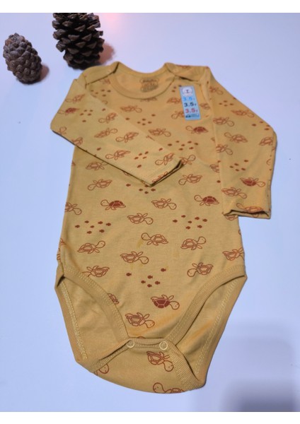 Kız Erkek Çocuk Bebek Uzun Kollu Çıtçıtlı Body-Badi %100 Pamuk 1-2-3-4-5-6 Yaş fiyatları