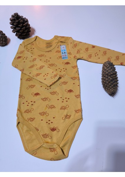 Kız Erkek Çocuk Bebek Uzun Kollu Çıtçıtlı Body-Badi %100 Pamuk 1-2-3-4-5-6 Yaş modelleri