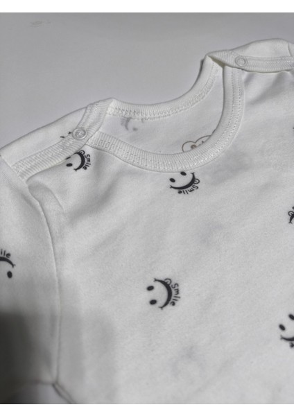 Kız Erkek Çocuk Bebek Uzun Kollu Çıtçıtlı Body-Badi %100 Pamuk 3.5-4-5-6 Yaş fırsatları