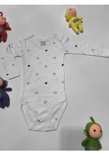 Kız Erkek Çocuk Bebek Uzun Kollu Çıtçıtlı Body-Badi %100 Pamuk 3.5-4-5-6 Yaş fiyatları