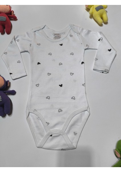 Kız Erkek Çocuk Bebek Uzun Kollu Çıtçıtlı Body-Badi %100 Pamuk 3.5-4-5-6 Yaş modelleri