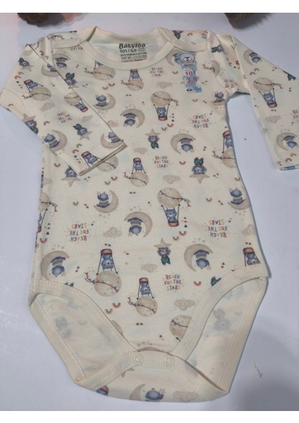 Kız Erkek Çocuk Bebek Uzun Kollu Çıtçıtlı Body-Badi %100 Organik Pamuk 1-2-3-4-5-6 Yaş modelleri