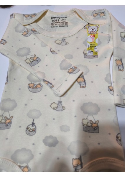 Kız Erkek Çocuk Bebek Uzun Kollu Çıtçıtlı Body-Badi %100 Organik Pamuk 1-2-3-4-5-6 Yaş fiyatları