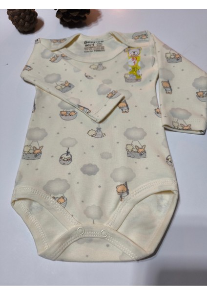 Kız Erkek Çocuk Bebek Uzun Kollu Çıtçıtlı Body-Badi %100 Organik Pamuk 1-2-3-4-5-6 Yaş fırsatları