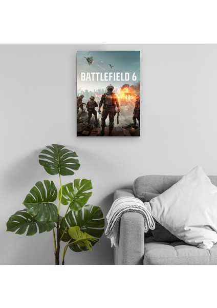 Battlefield 6 Temalı Metal Tablo Model 3