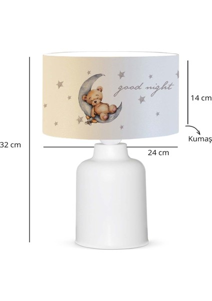 Bear Abajur Krem modelleri