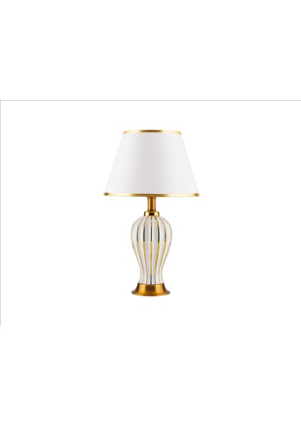 Ducci Seramik Abajur Beyaz