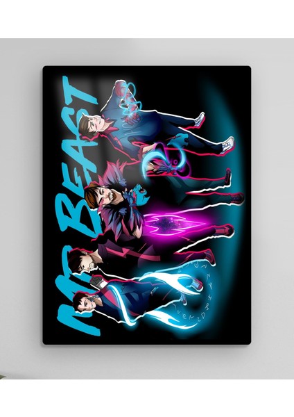 Mr. Beast Metal Tablo Model 5 fiyatları