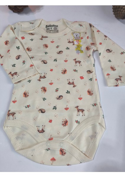 Kız Erkek Çocuk Bebek Uzun Kollu Çıtçıtlı Body-Badi %100 Organik Pamuk 1-2-3-4-5-6 Yaş fırsatları