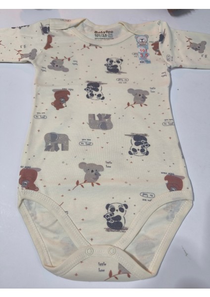 Kız Erkek Çocuk Bebek Uzun Kollu Çıtçıtlı Body-Badi %100 Organik Pamuk 1-2-3-4-5-6 Yaş fırsatları