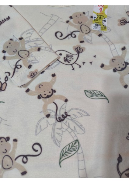 Kız Erkek Çocuk Bebek Uzun Kollu Çıtçıtlı Body-Badi %100 Organik Pamuk 1-2-3-4-5-6 Yaş modelleri