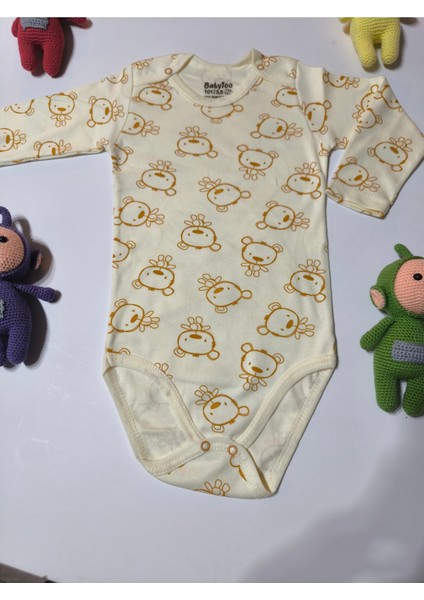Kız Erkek Çocuk Bebek Uzun Kollu Çıtçıtlı Body-Badi %100 Pamuk 3.5-4-5-6 Yaş indirimleri