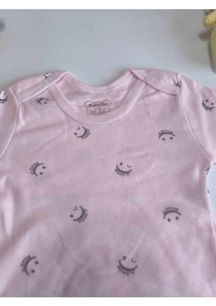 Kız Erkek Çocuk Bebek Uzun Kollu Çıtçıtlı Body-Badi %100 Pamuk 3.5-4-5-6 Yaş modelleri