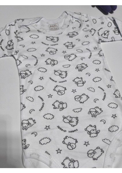 Kız Erkek Çocuk Bebek Uzun Kollu Çıtçıtlı Body-Badi %100 Pamuk 3.5-4-5-6 Yaş fiyatları