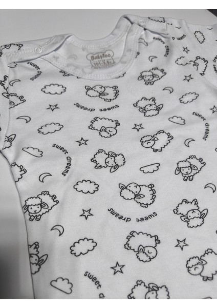 Kız Erkek Çocuk Bebek Uzun Kollu Çıtçıtlı Body-Badi %100 Pamuk 3.5-4-5-6 Yaş indirimleri