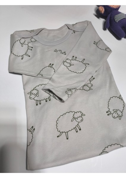 Kız Erkek Çocuk Bebek Uzun Kollu Çıtçıtlı Body-Badi %100 Pamuk 3.5-4-5-6 Yaş fırsatları