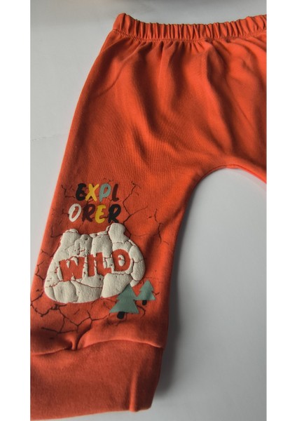 Erkek-Kız Bebek Omuz Genişletmeli Çıtçıtlı Body Pijama Bere Takımı, %100 Pamuk , Modern Tasarım