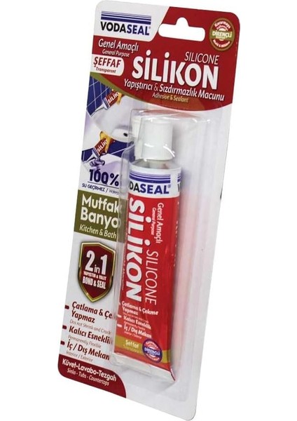 53.01.029 Tüp Silikon, 50G, Şeffaf modelleri