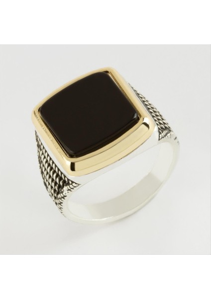 Kare Metal Erkek Yüzük