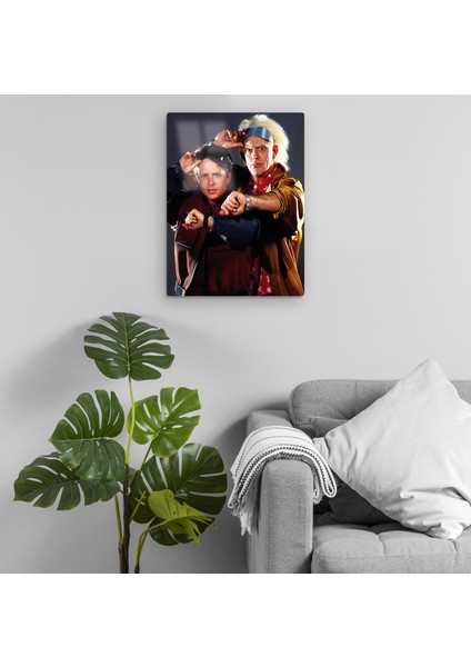 Geleceğe Dönüş - Back To The Future Metal Tablo Model 1