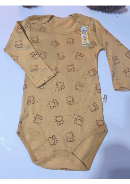 Kız Erkek Çocuk Bebek Uzun Kollu Çıtçıtlı Body-Badi %100 Pamuk 1-2-3-4-5-6 Yaş modelleri