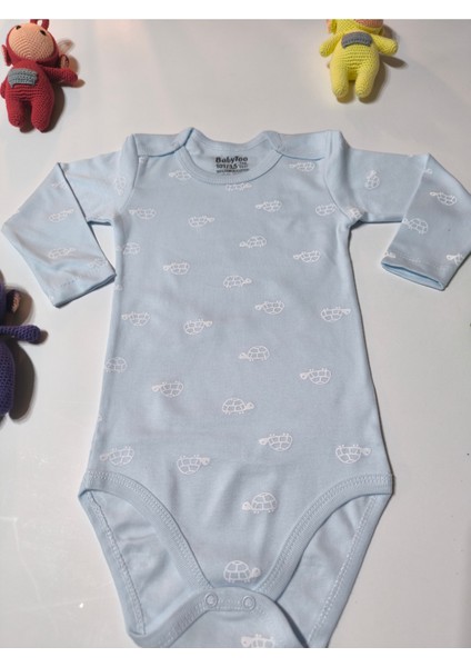 Kız Erkek Çocuk Bebek Uzun Kollu Çıtçıtlı Body-Badi %100 Pamuk 3.5-4-5-6 Yaş fırsatları