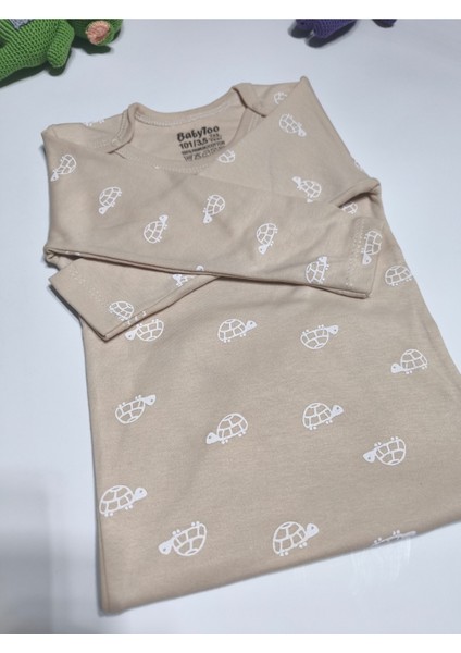 Kız Erkek Çocuk Bebek Uzun Kollu Çıtçıtlı Body-Badi %100 Pamuk 3.5-4-5-6 Yaş modelleri
