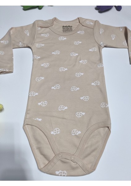 Kız Erkek Çocuk Bebek Uzun Kollu Çıtçıtlı Body-Badi %100 Pamuk 3.5-4-5-6 Yaş fırsatları