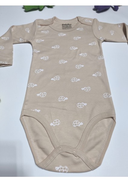 Kız Erkek Çocuk Bebek Uzun Kollu Çıtçıtlı Body-Badi %100 Pamuk 3.5-4-5-6 Yaş indirimleri