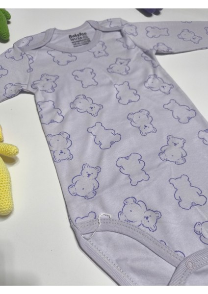 Kız Erkek Çocuk Bebek Uzun Kollu Çıtçıtlı Body-Badi %100 Pamuk 3.5-4-5-6 Yaş modelleri