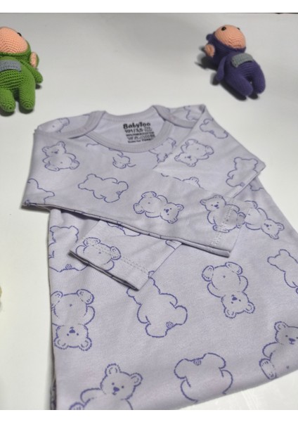 Kız Erkek Çocuk Bebek Uzun Kollu Çıtçıtlı Body-Badi %100 Pamuk 3.5-4-5-6 Yaş