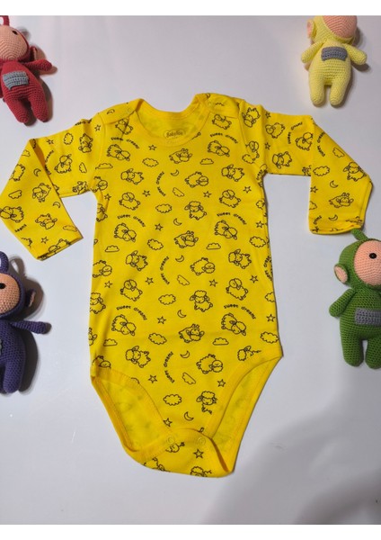 Kız Erkek Çocuk Bebek Uzun Kollu Çıtçıtlı Body-Badi %100 Pamuk 3.5-4-5-6 Yaş indirimleri